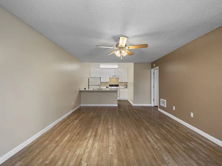 Living area at Bay Breeze Apartments in Costa Mesa, CA