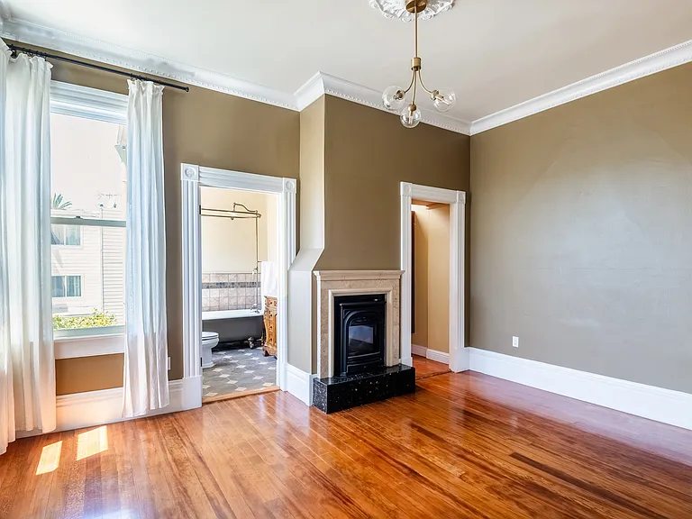 Master Bedroom with Gas Fireplace