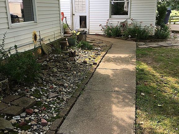 Sidewalk to Garage