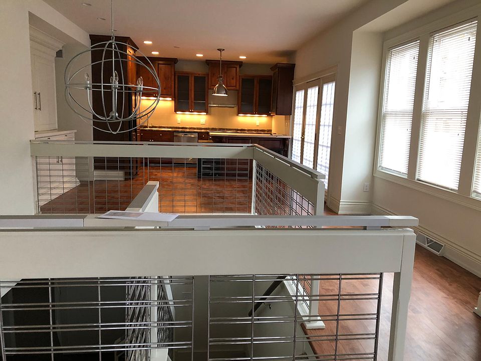 Looking from living room toward kitchen and dining area