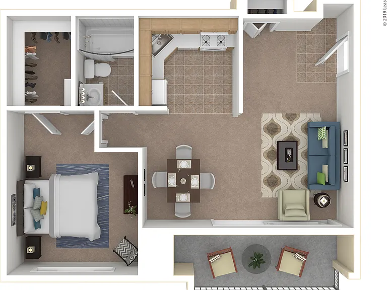 1 Bed 1 Bath