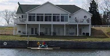 home on lake