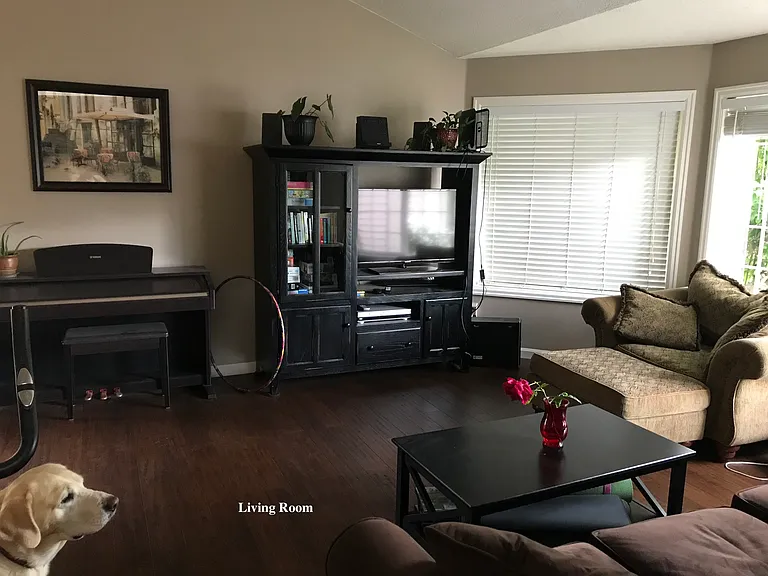 living room at the front of the house