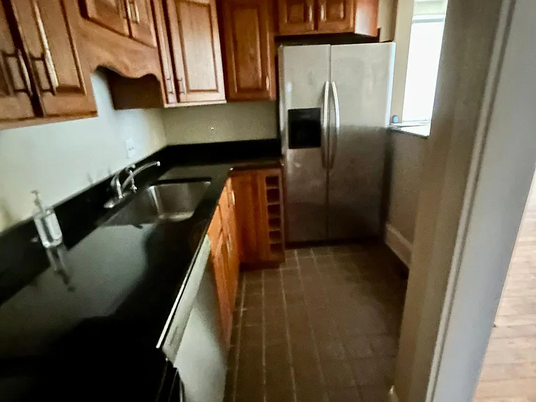 Kitchen, window to living room