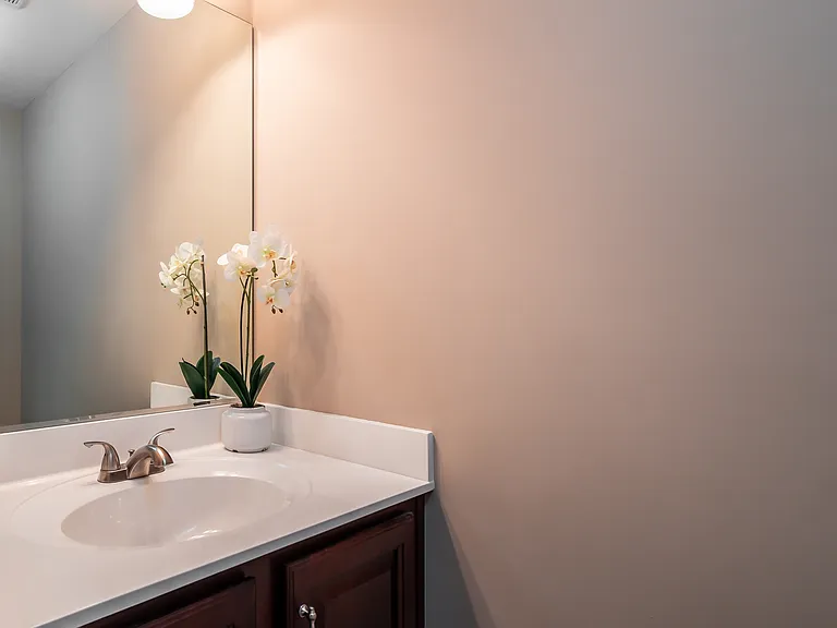 1/2 bath in first floor