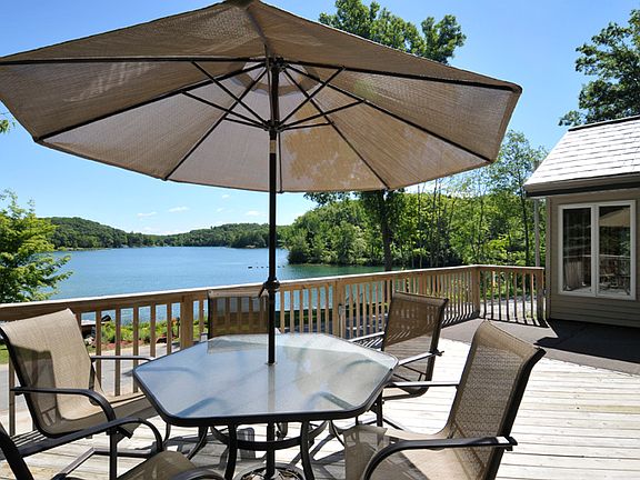 Deck overlooking water