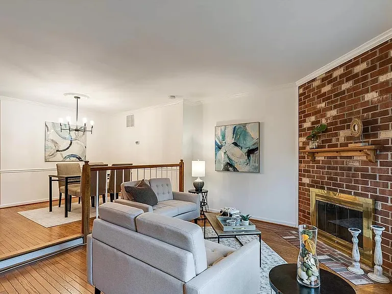 Living, Dining, Kitchen, entry door