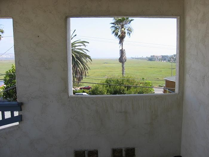 Daytime view from upstairs patio