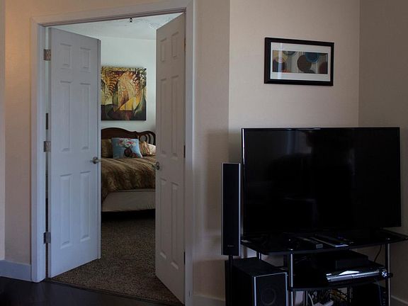 Smart Flat Screen TV with Roku.