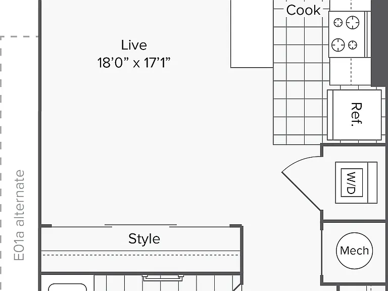 Studio - A Floorplan Studio - A Floorplan