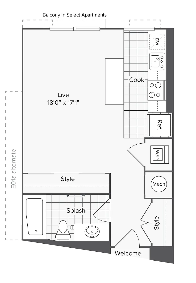 Floor plan Studio - A