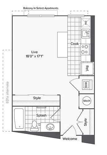 Floor plan Studio - A
