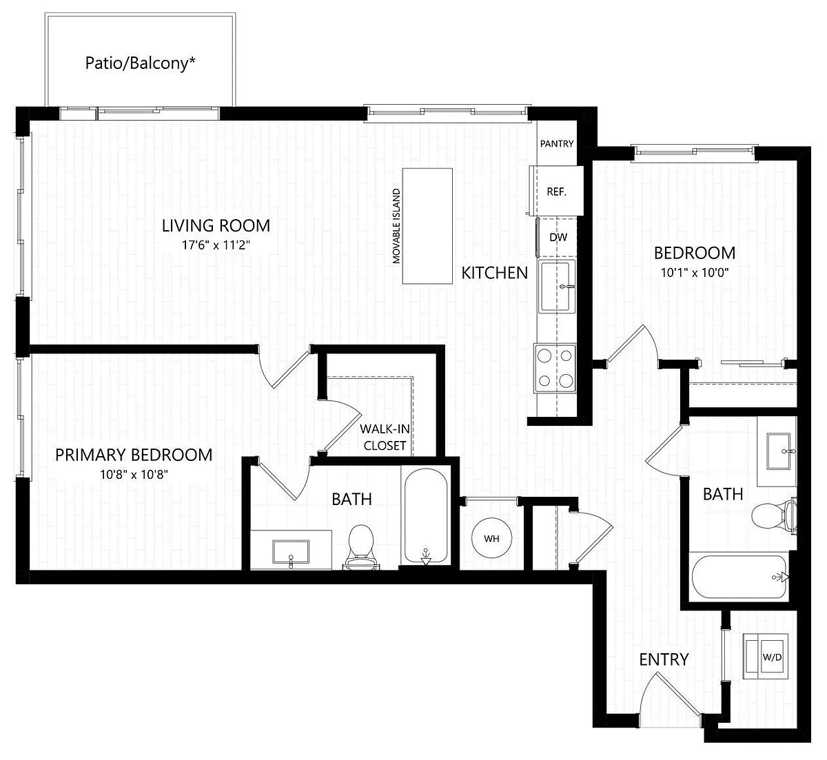 Floor plan B5-2X2