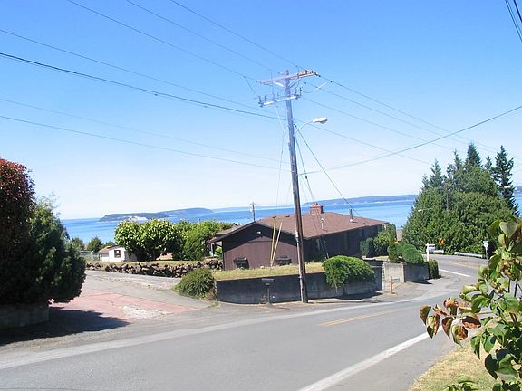 large yard and water view