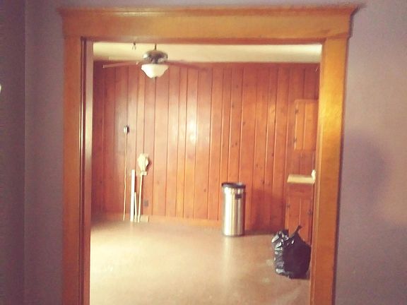 living room into kitchen