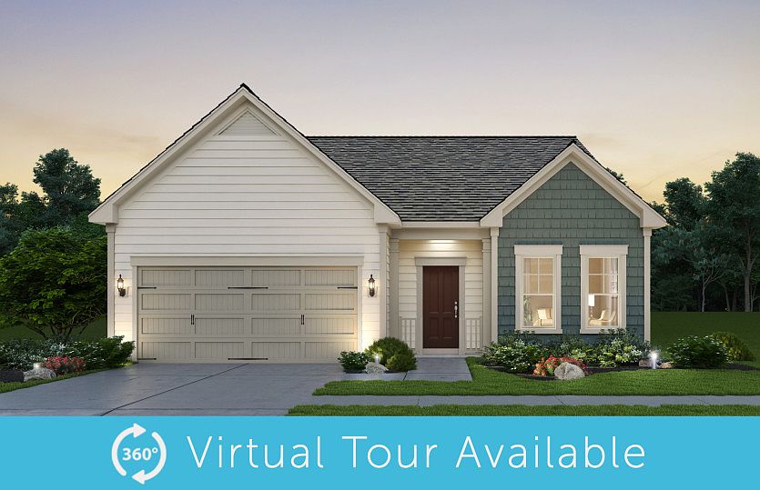 Burgundy Exterior Rendering - Elevation 1 at Montebello in Sterling, VA.