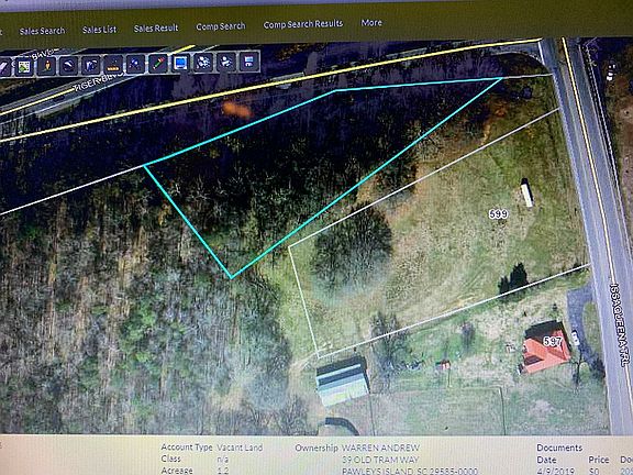 Aerial View with lot lines