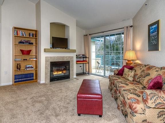 gas fire place to cosy up to
