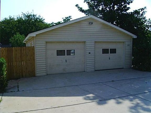 also has two car attached garage
