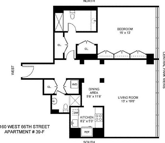 1st image of 160 W 66th St APT 39F