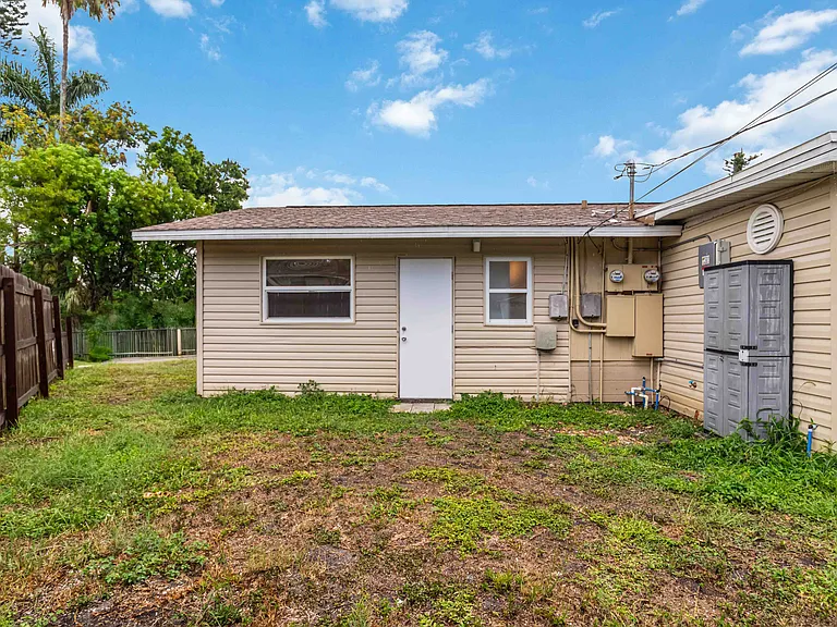 Back door/yard space