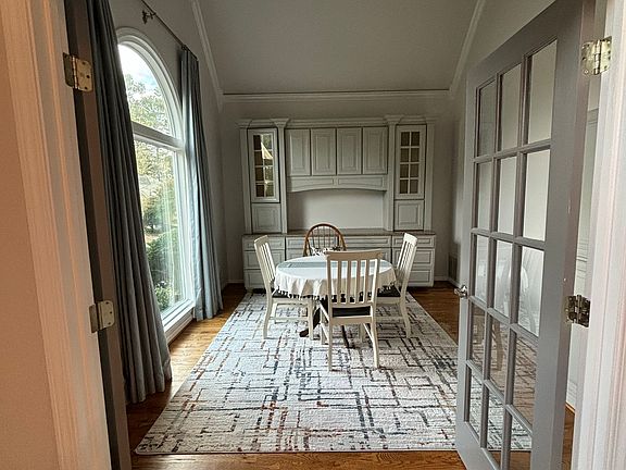 Study/living room with built-in book case.