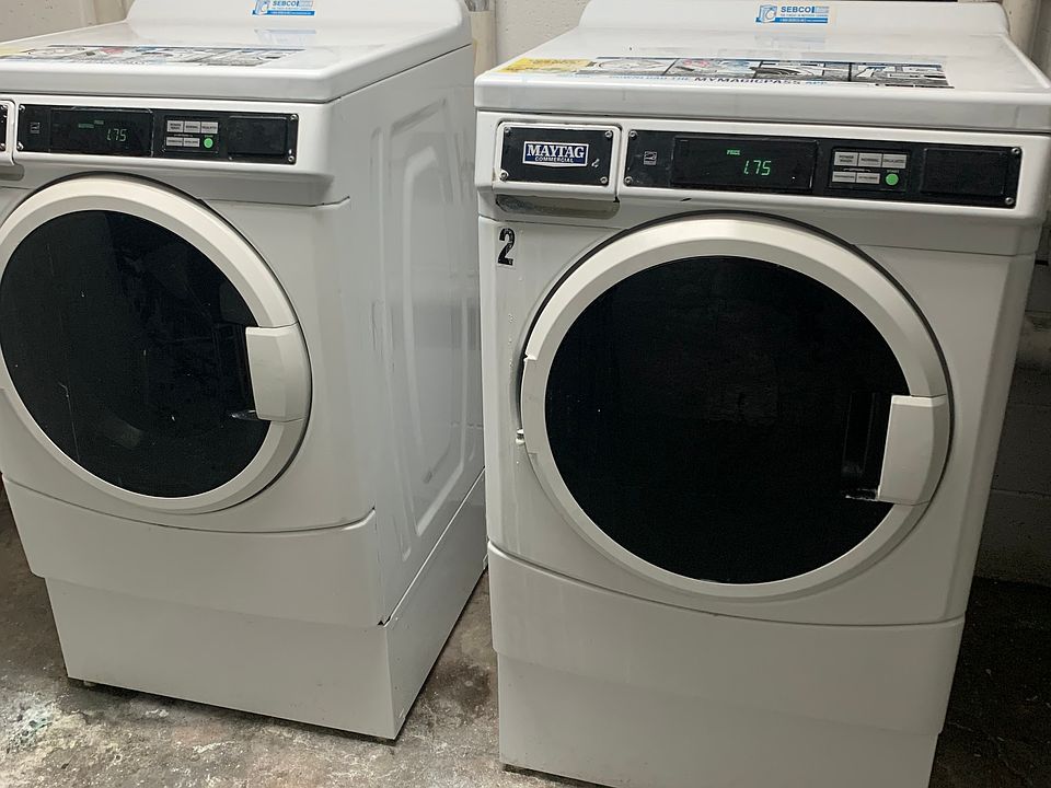 shared laundry in basement
