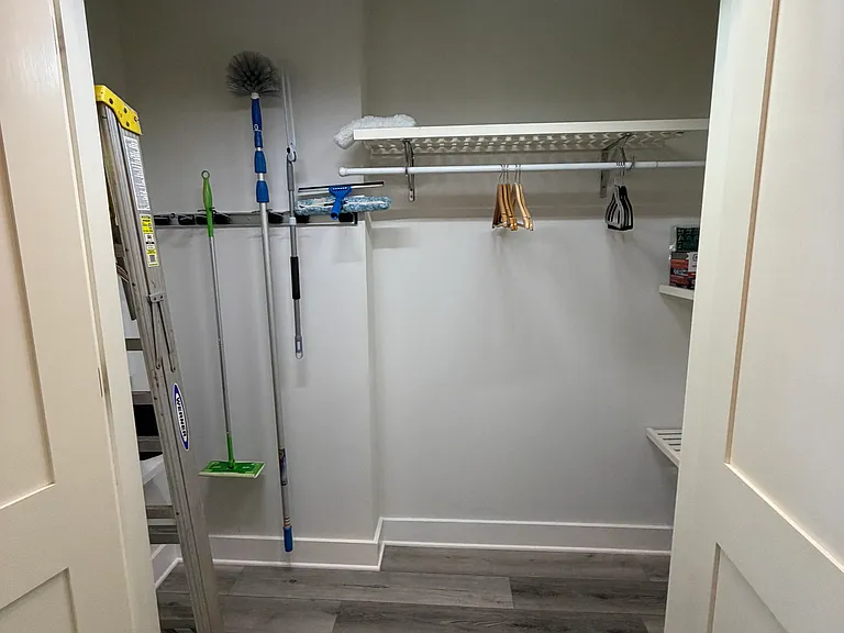 Closet storage area.
