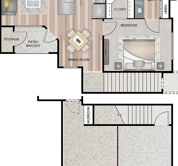B1.3G floor plan The Madison
