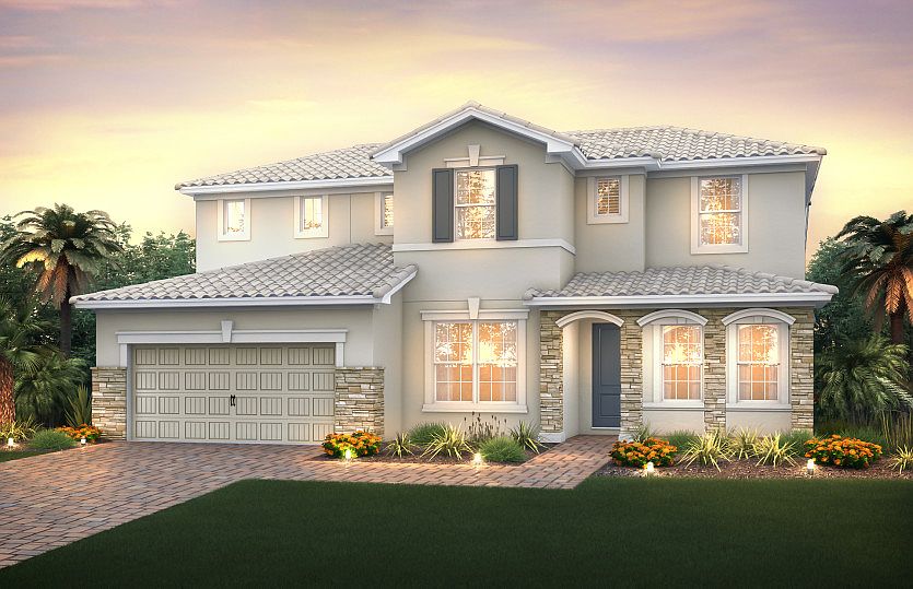 Elevation FM2B with stone
