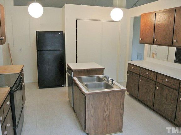 Open kitchen with large pantry