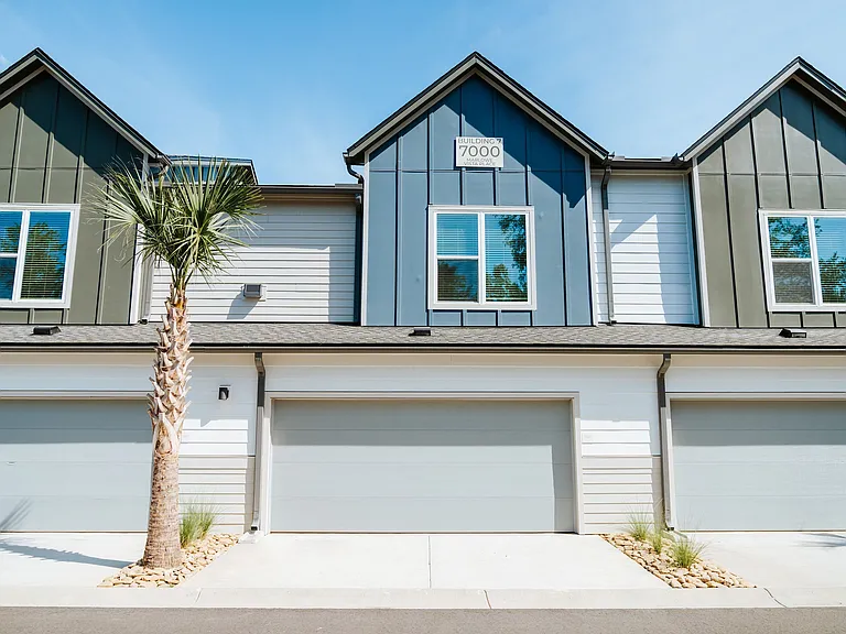 Townhomes with attached garages