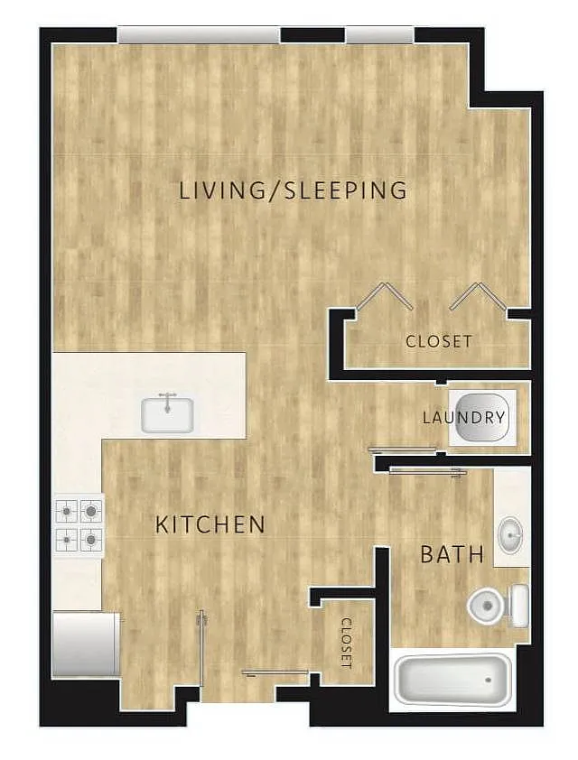Floor plan Studio B