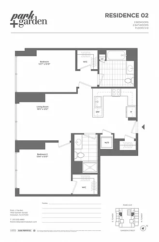 Floor plan 2 Bed/2 Bath