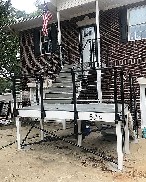 New railing from porch