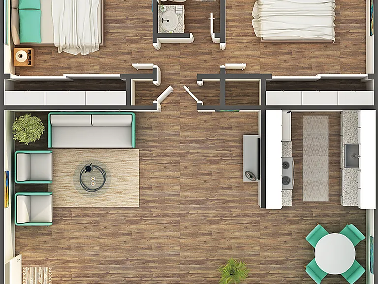 Beta 2x1 Floorplan Beta 2x1 Floorplan