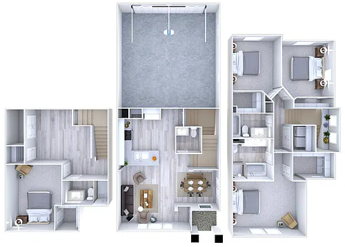 Floor plan Olympia with Finished Basement