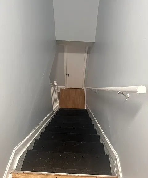 Top of stairs to bottom view