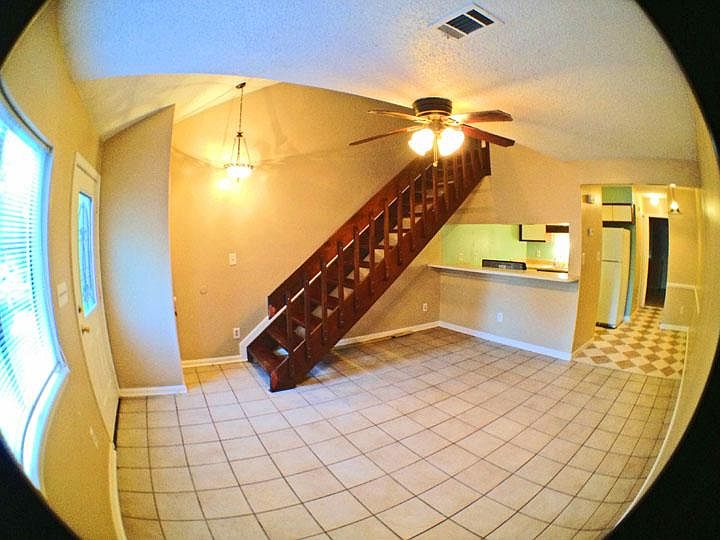 Open floor plan living space.