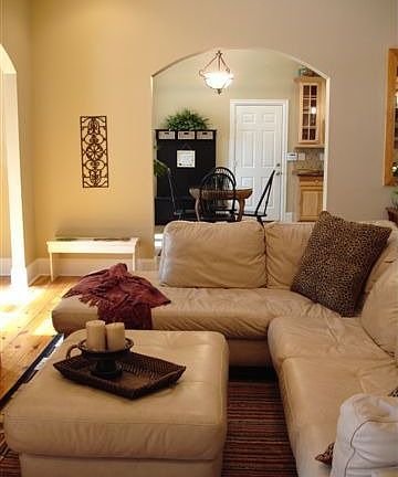 From living room into kitchen