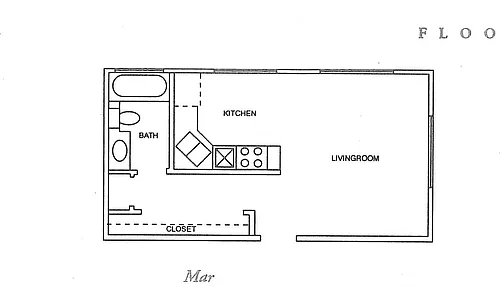 Floor plan Studio