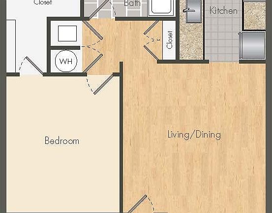 Explore this cozy and compact one-bedroom layout, perfect for modern living. Explore this cozy and compact one-bedroom layout, perfect for modern living.