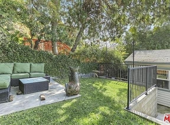Private back yard and terrace.