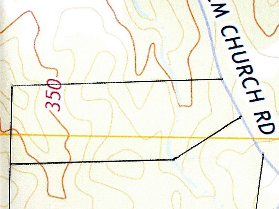 Property with topo lines