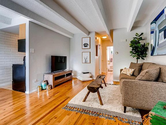 Comfortable living room with 4K TV