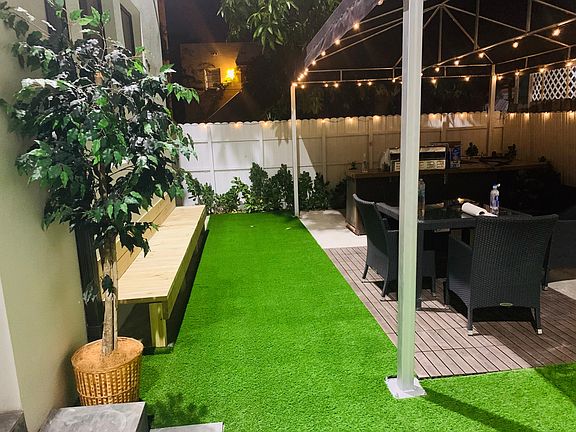 Beautiful Shared Backyard Inviting Outdoor Furniture Safe Monitored 24hrs