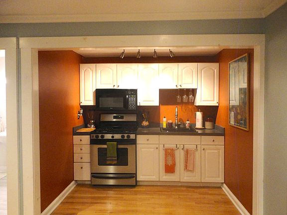 Kitchen with gas stove