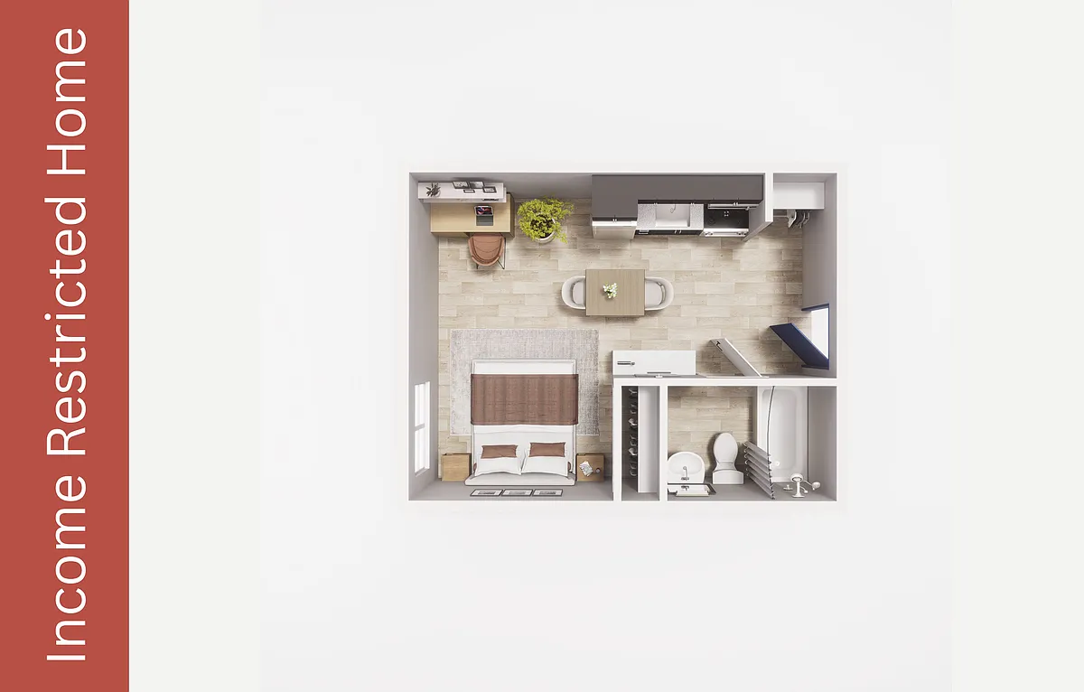Floor plan Studio - S2 - MFTE - Maude