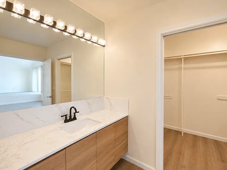 Master Bathroom with walk in closet view