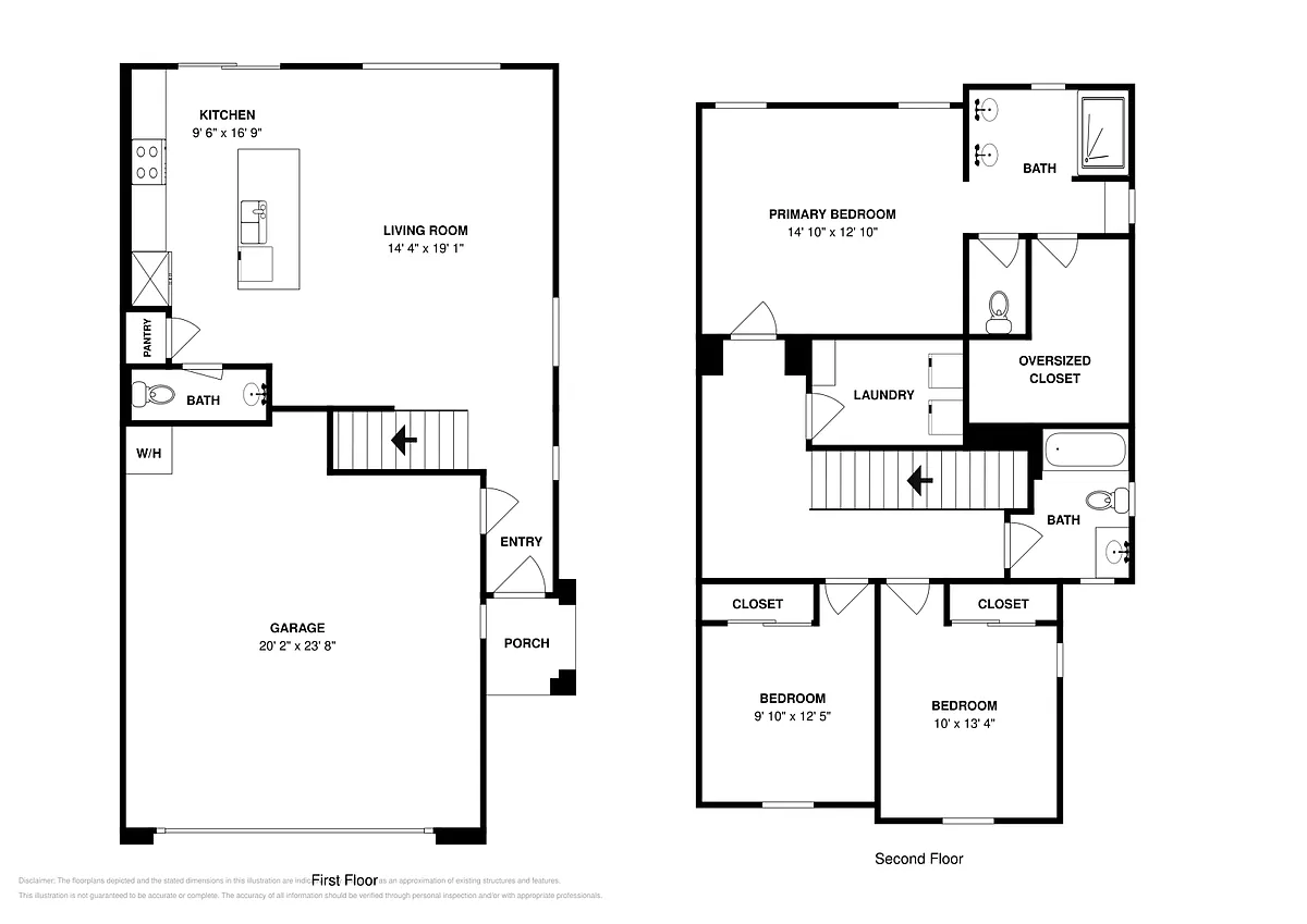 Floor plan Townhome 1